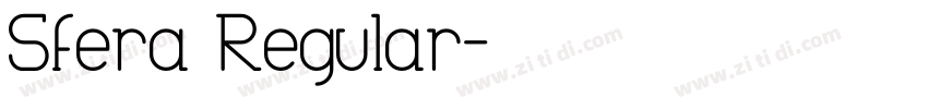 Sfera Regular字体转换